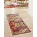 Unique Loom Ivy Jardin Rug Multi/Cream 2 7 x 19 8 Runner Abstract Contemporary Perfect For Bathroom Hallway Mud Room Laundry Room