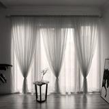 Siaonvr Leaves Sheer Curtain Tulle Window Treatment Voile Drape Valance 1 Panel Fabric