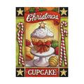 Trademark Fine Art Christmas Cupcake Canvas Art by Cathy Horvath-Buchanan