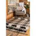 United Weavers of America Lodge Plaid Loomed Area Rug 7.83 x 10