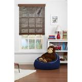 Safe Styles UBJ33X48BK 2 in. Cordless Faux Wood Blind Dark Oak - 33 x 48 in.