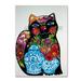 Trademark Fine Art Black Cat 2 Canvas Art by Oxana Ziaka