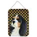 Carolines Treasures LH9065DS1216 Cavalier Spaniel Tricolor Candy Corn Halloween Portrait Wall or Door Hanging Prints