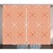 Burnt Orange Curtains 2 Panels Set Rhombuses in Bullseye Pattern with Herringbone Zigzag Stripes Window Drapes for Living Room Bedroom 108W X 108L Inches Burnt Orange and White by Ambesonne
