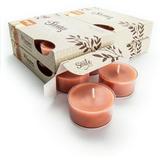Cinnamon Bark Tealight Candles Bulk Pack - 24 Brown Premium Scented Tea Lights - Essential & Natural Oils - Shortie s Candle Company