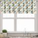 Ambesonne Animals Window Valance Two Type Dinosaurs Pattern 54 X 12 White Pale Brown