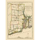 Rhode Island - Carey 1814 - 23.00 x 32.20 - Glossy Satin Paper