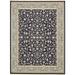 Unique Loom Leeds Narenj Rug Navy Blue/Beige 10 x 13 1 Rectangle Floral Traditional Perfect For Living Room Bed Room Dining Room Office