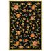 SAFAVIEH Chelsea Beryl Floral Wool Area Rug Black 3 9 x 5 9