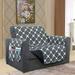 Reversible Furniture Protector For Pet Dog Children Gray/Black Chair