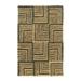 Hawthorne Collection 5 x 8 Hand Knotted Rug in Beige and Brown