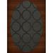 Dalyn Dover Area Rug DV14 Dv14 Ash Circles Rings 12 x 15 Oval