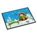 Carolines Treasures PJC1075MAT Candy Cane Lane Snowman Door Mat Indoor Rug or Outdoor Welcome Mat 18x27 Doormat 27 L