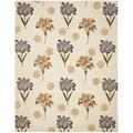 SAFAVIEH Mandarin Sylvester Floral Wool Area Rug Ivory 9 x 12