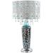 River of Goods Gracie s Crystal Table Lamp- Turquoise