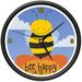 BEE Wall Clock bumble childrens babys room decor gift