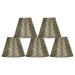 Urbanest Set of 5 Cheetah Hardback Chandelier Lamp Shade 3 x6 x5 Clip-on