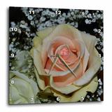 3dRose Porcelain Rose Rose that looks like Porcelain - Wall Clock 13 by 13-inch
