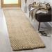 SAFAVIEH Natural Fiber Houston Braided Jute Runner Rug Ivory/Natural 2 3 x 12