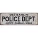 WESTLAND MI POLICE DEPT. Home Decor Metal Sign Gift 8x24 108240012395