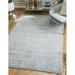 Unique Loom Bouquet Tradition Rug Silver/Blue 4 1 x 6 1 Rectangle Medallion Modern Perfect For Living Room Bed Room Dining Room Office