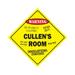 Cullen s Room Sign Crossing Zone Xing | Indoor/Outdoor | 12 Tall kids bedroom decor door children s name boy girl