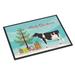 Carolines Treasures BB9189JMAT Holstein Cow Christmas Door Mat Indoor Rug or Outdoor Welcome Mat 24x36 Doormat 36 L x