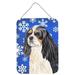 Carolines Treasures SC9391DS1216 Cavalier Spaniel Winter Snowflakes Holiday Wall or Door Hanging Prints 12x16