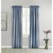 Thermalogic 40 x 84 in. Ticking Stripe Room Darkening Pole Top Curtain Panel Navy - Pack of 2
