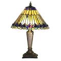 Meyda Lighting 17 H Tiffany Jeweled Peacock Accent Lamp - 27564