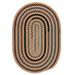 Colonial Mills Rhoddy Multicolor Oval Area Rug Teakwood 2 x 4 Oval 2 x 3 Accent Indoor