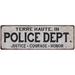 TERRE HAUTE IN POLICE DEPT. Home Decor Metal Sign Gift 6x18 206180012590