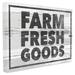 The Stupell Home Decor Collection Farm Fresh Goods Distressed Wood Wall Art
