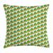 Alligator Throw Pillow Cushion Cover Crocodile Family in Green Bushes Striped Reptile Animals Childrens Fun Cartoon Decorative Square Accent Pillow Case 20 X 20 Inches Multicolor by Ambesonne