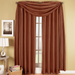 Soho Faux Silk Rod Pocket Window Treatment Panel (Single)- Rust - 42x108