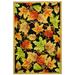 SAFAVIEH Chelsea Enric Floral Wool Area Rug Black 6 x 9