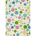 SAFAVIEH Soho Dots Polka Dots Wool Area Rug Ivory/Multi 6 x 6 Square