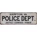 HAMPTON VA POLICE DEPT. Home Decor Metal Sign Gift 8x24 108240012181
