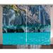 Turquoise Curtains 2 Panels Set Marble Caves of Lake General Carrera Chile South American Natural Window Drapes for Living Room Bedroom 108W X 84L Inches Turquoise Purplegrey Green by Ambesonne