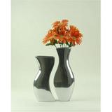 Modern Day Accents 3430 Alum Adjoining Vases - Set of 2