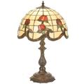 Meyda Tiffany - 19139 - One Light Accent Lamp - Roseborder - Beige Burgundy Xag-80pack