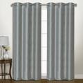 United Curtain Vintage Faux Silk Wide Width Blackout Curtain Panel Pairs