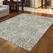 Admire Home Living Plaza Transitional Oriental Distressed Damask Pattern Area Rug Bone 5 3 x 7 3 5 x 8 Tan Brown Blue Rectangle
