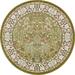Unique Loom Indoor Round Floral Traditional Area Rugs Green/Beige/Off-White 10 0 x 10 0 Round