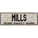 MILLS Rustic Home Sweet Home Sign Gift 6x18 Metal Decor 106180084165