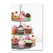 Trademark Fine Art Cup Cakes Canvas Art by The Macneil Studio