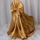 Gold Universal Satin Chair Covers