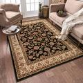 Noble Sarouk Persian Floral Oriental Formal Traditional Area Rug 5x7 ( 5 3 x 7 3 ) Easy to Clean Stain Fade Resistant Shed Free Modern Contemporary Transitional Soft Living Dining Room Rug