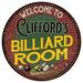 Clifford s Billiard Room 14 Round Metal Sign Kitchen Wall Decor 100140033463