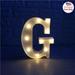 Decorative LED Illuminated Letter Marquee Sign G - Alphabet Marquee Letters with Lights For Wedding Birthday Party Christmas Night Light Lamp Home Bar Decoration (G)